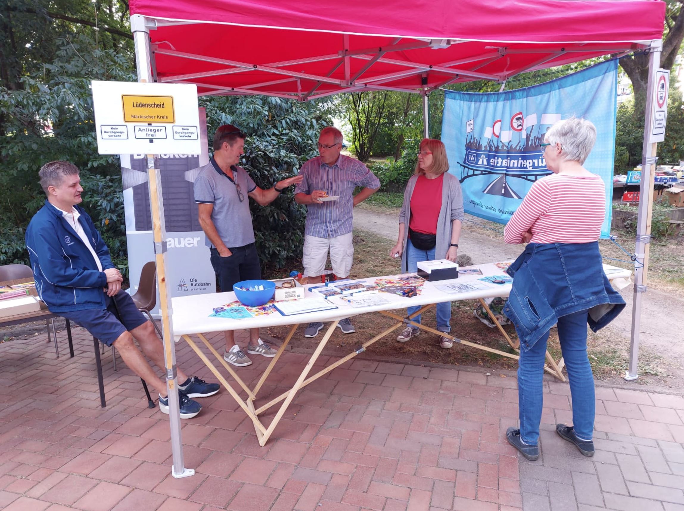 Infostand beim Sommerfest des Bürgervereins Lenneteich e.V.