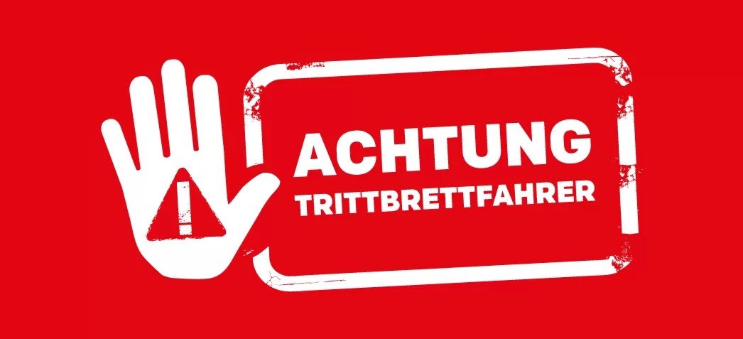  Achtung Tritbrettfahrer